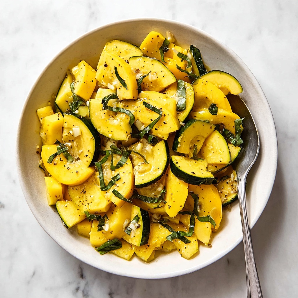 Garlic Herb Sautéed Yellow Squash with Lemon Recipe - Recipe Image