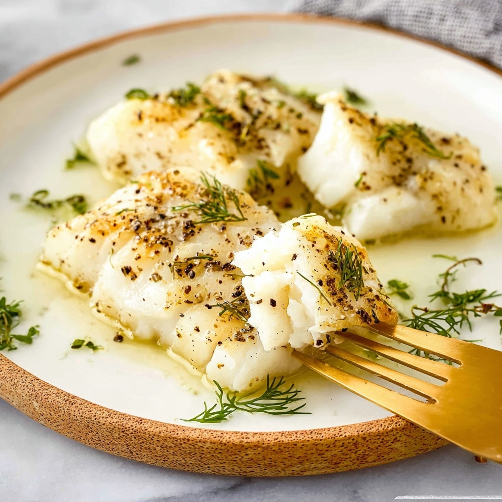 Pan Fried Cod with Lemon and Herbs Recipe - Recipe Image