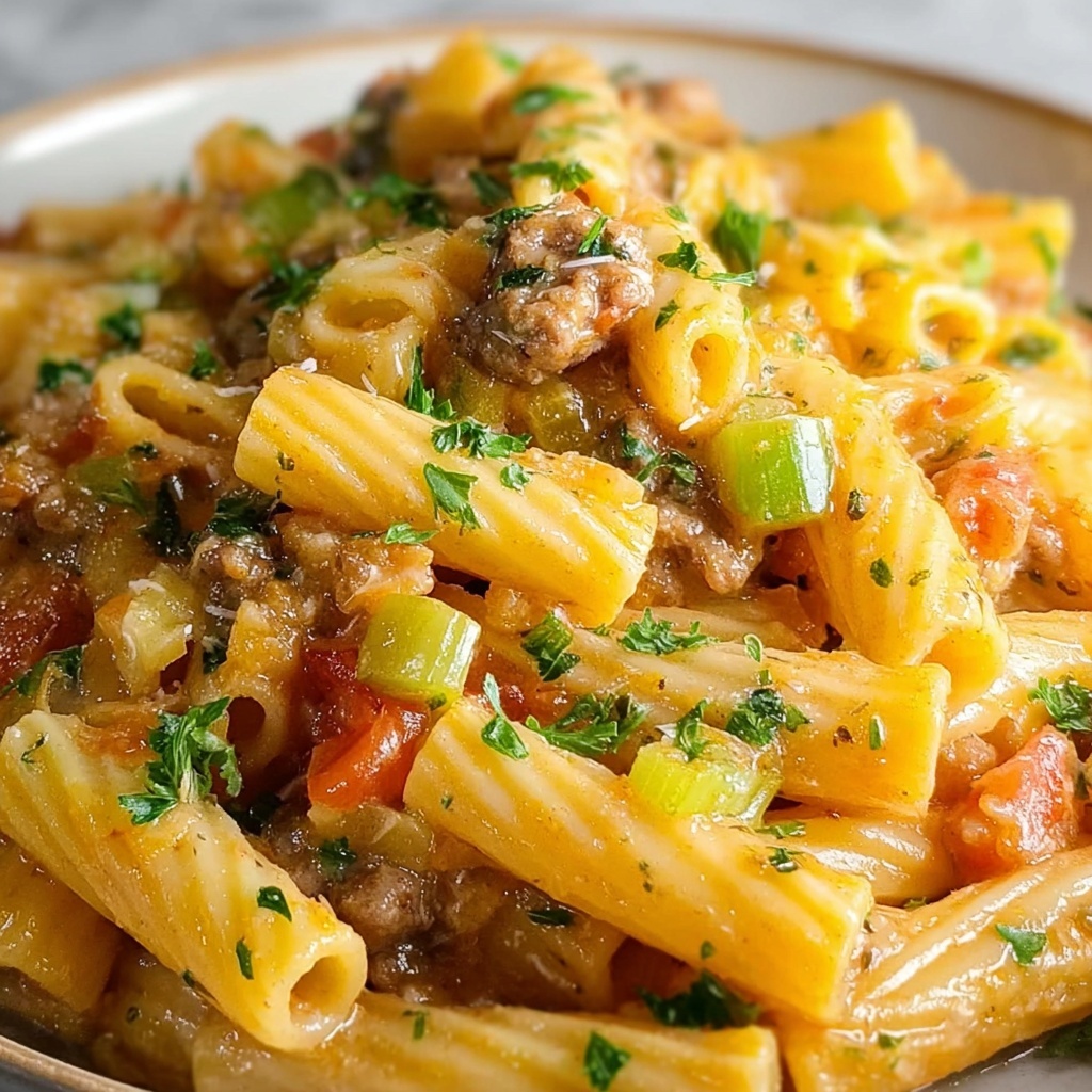 Rotel Pasta with Velveeta and Cajun Seasonings Recipe - Recipe Image