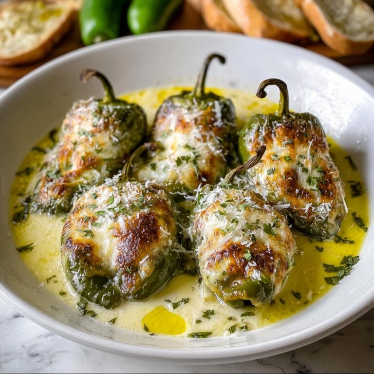 Savory Cheese-Stuffed Banana Peppers Soup Recipe