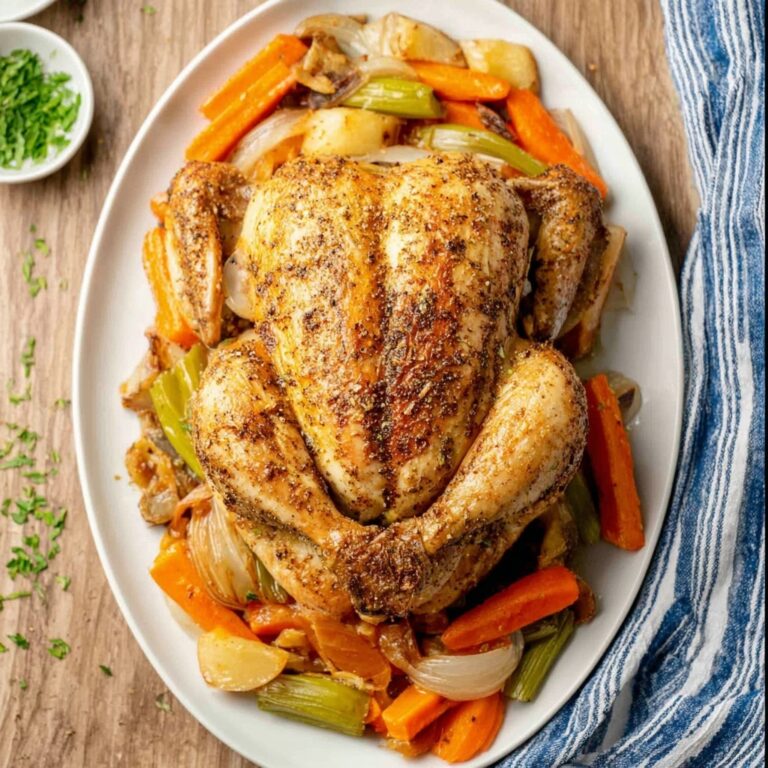 Easy Roast Chicken with Vegetables Recipe