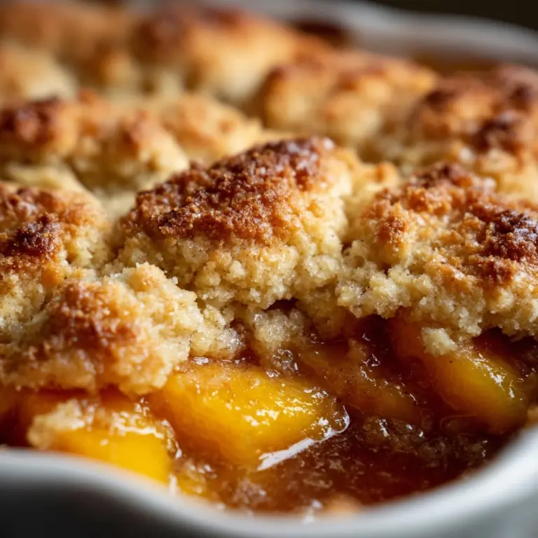 Old Time Oven Peach Cobbler Recipe