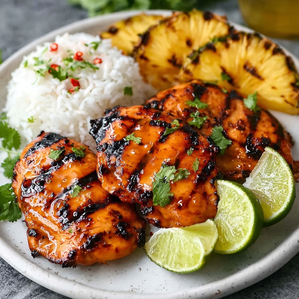 Grilled Aloha Chicken and Pineapple Recipe - Recipe Image