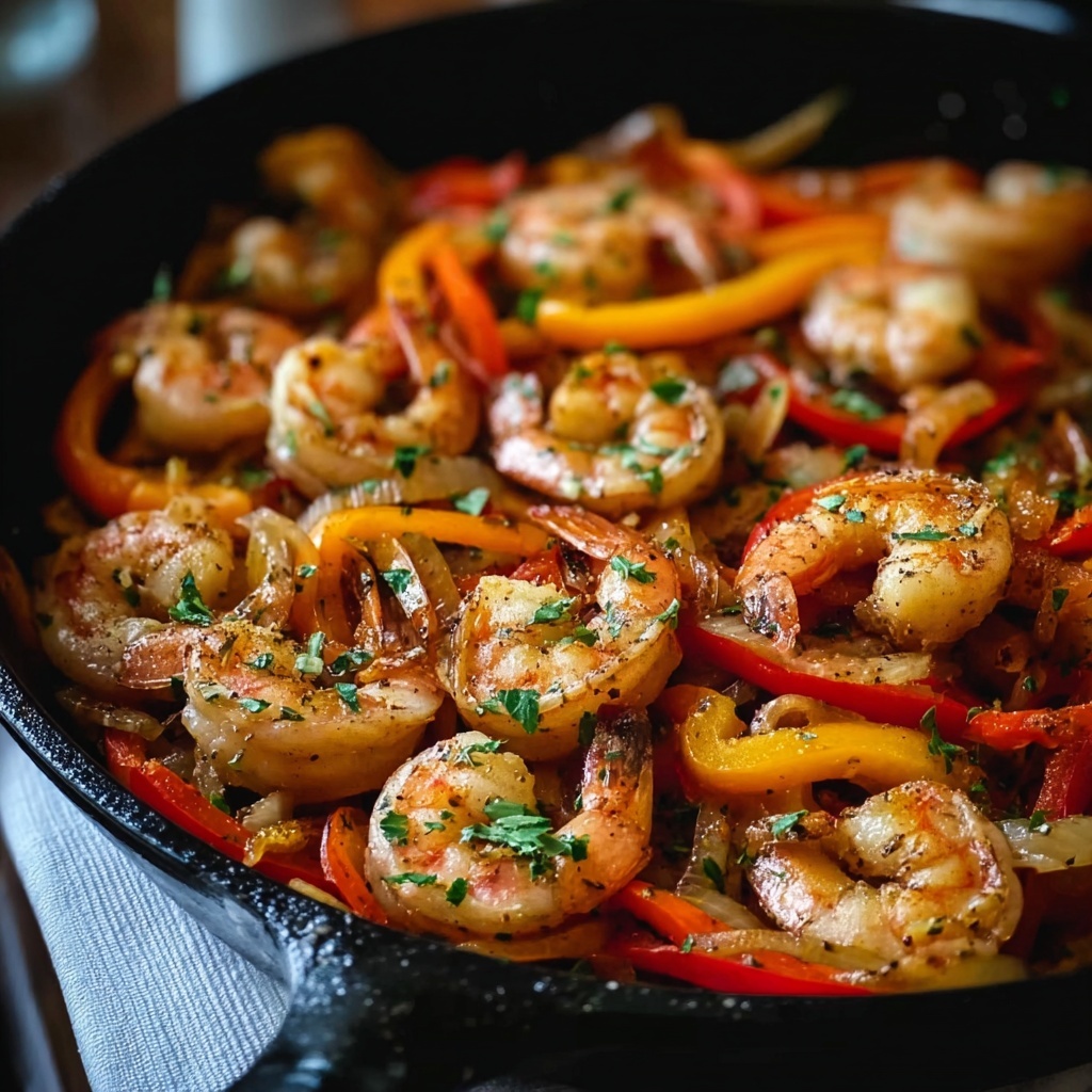 Shrimp Fajitas with Cilantro Lime and Jalapeño Ranch Recipe - Recipe Image