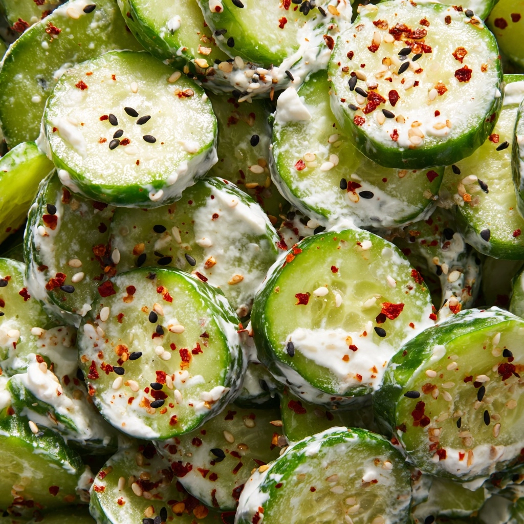 Easy California Roll Cucumber Salad Recipe - Recipe Image