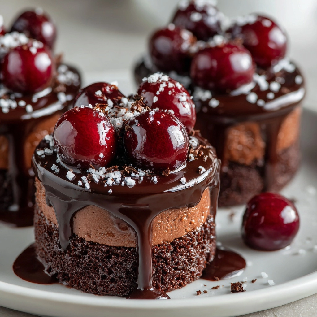 Swiss Chocolate Cherry Roll Cake Decadent Dessert Idea Recipe - Recipe Image