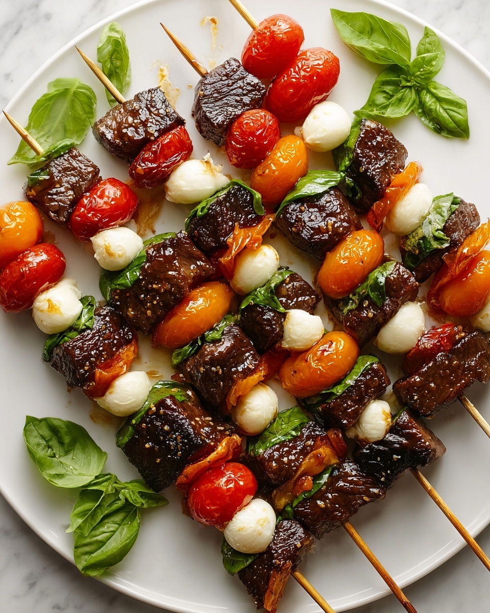 Beef Caprese Skewers Recipe - Recipe Image