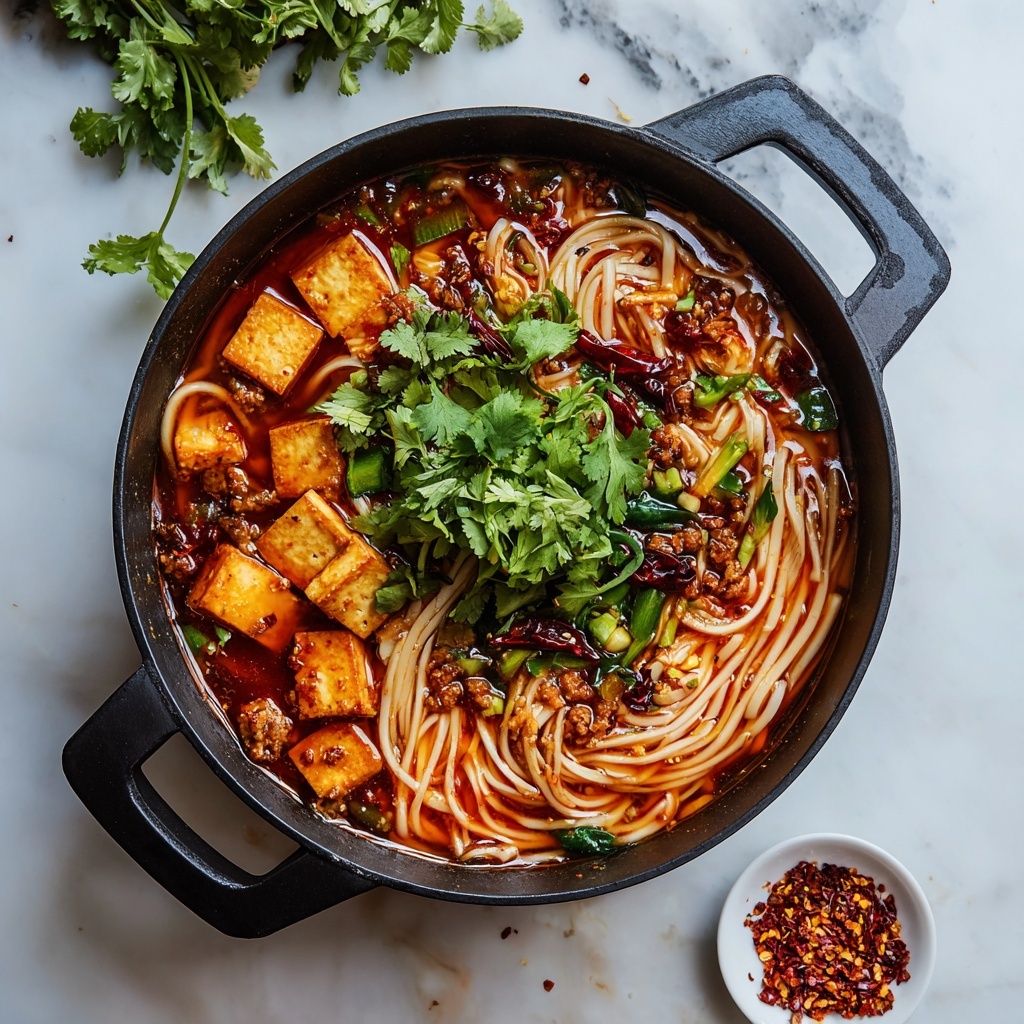 Chilli Tofu Noodles Recipe - Recipe Image