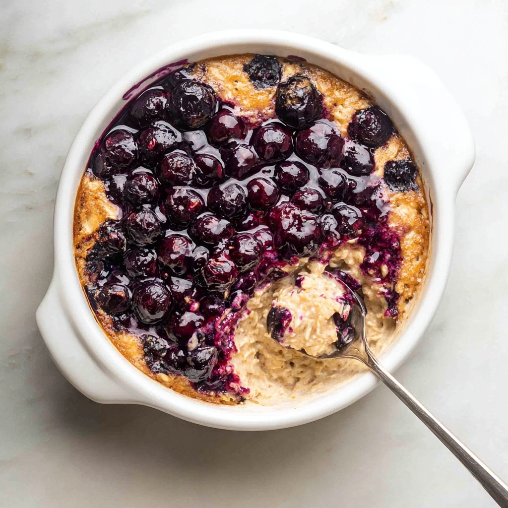Blueberry Baked Oats with Banana and Chai Spice Recipe - Recipe Image