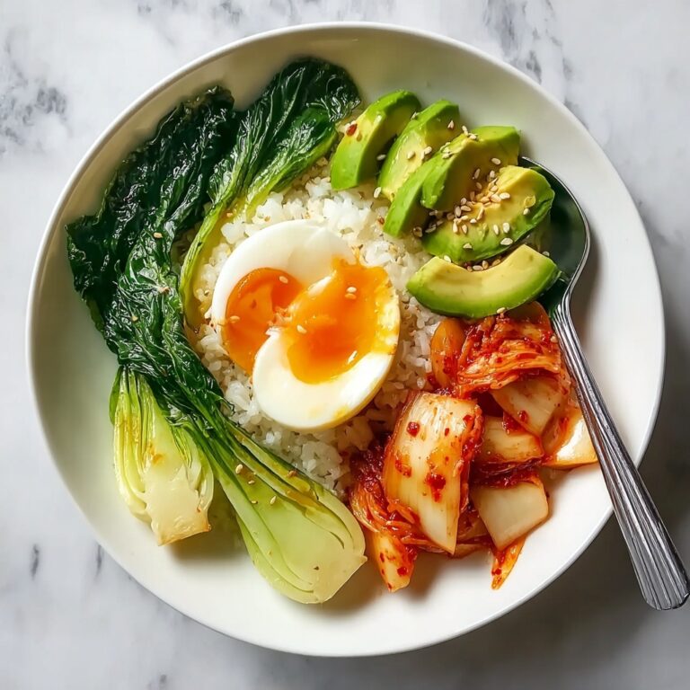 Kimchi Rice Bowl with Jammy Eggs Recipe
