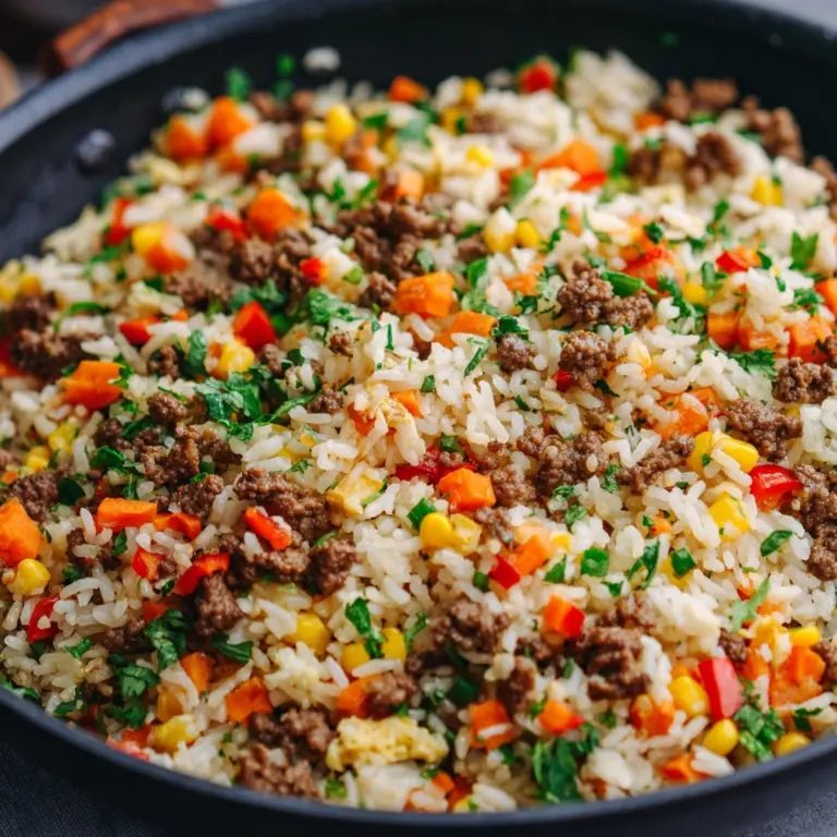 One-Pan Taco Rice Dinner Recipe