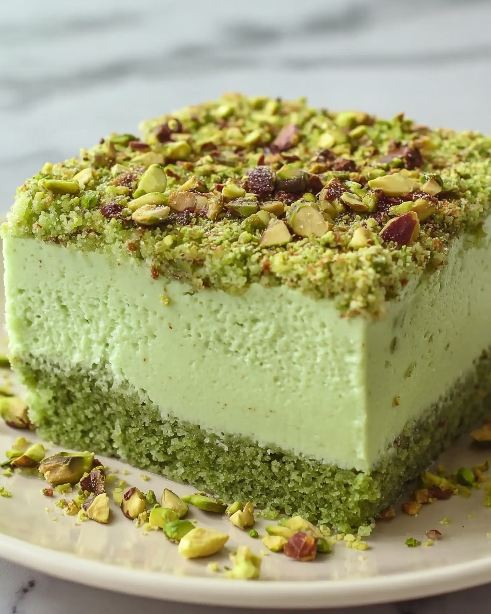 Saint Patrick's Day Pistachio Pudding Cake Recipe - Recipe Image