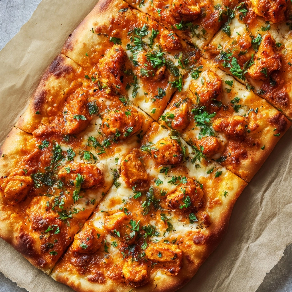 Buffalo Chicken Flatbread Recipe - Recipe Image