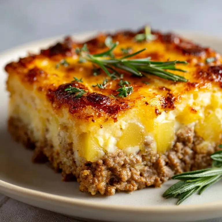 Cowboy Meatloaf & Potato Casserole Recipe
