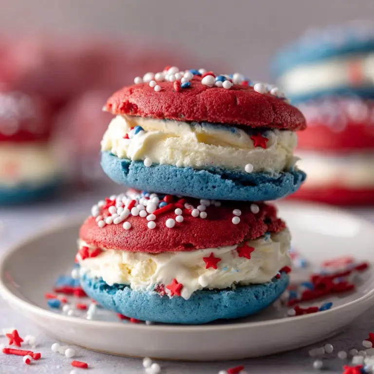 Red, White and Blue Whoopie Pies Recipe