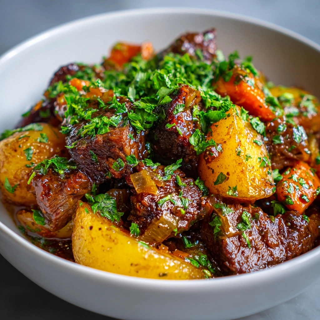Crockpot Loaded Steak and Potato Bake Recipe - Recipe Image