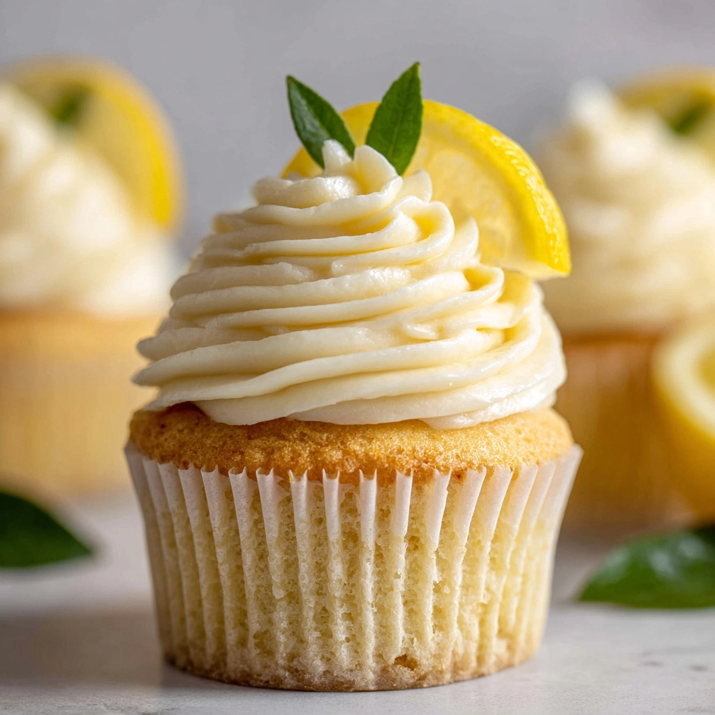 Cheesecake Stuffed Lemon Cupcakes with Lemon Frosting Recipe - Recipe Image