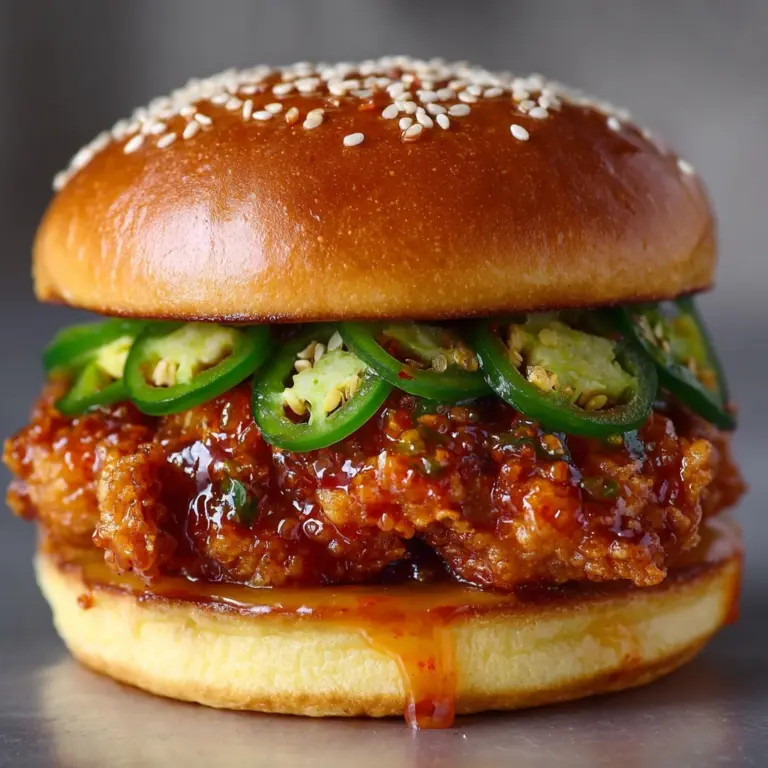 Jalapeño Honey Drenched Crispy Fried Chicken Sandwich Recipe