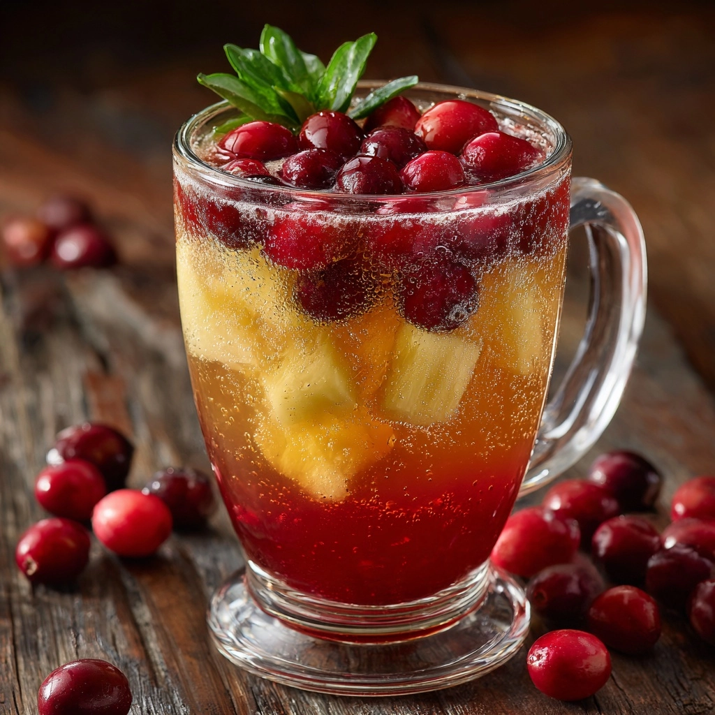 Cranberry Pineapple Festive Punch Recipe - Recipe Image
