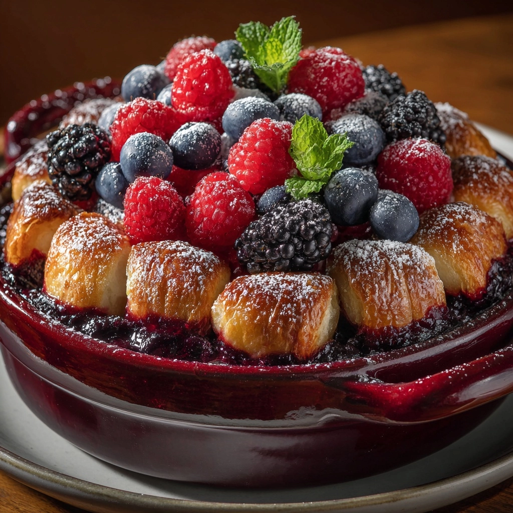 Berry Croissant Bake Recipe - Recipe Image