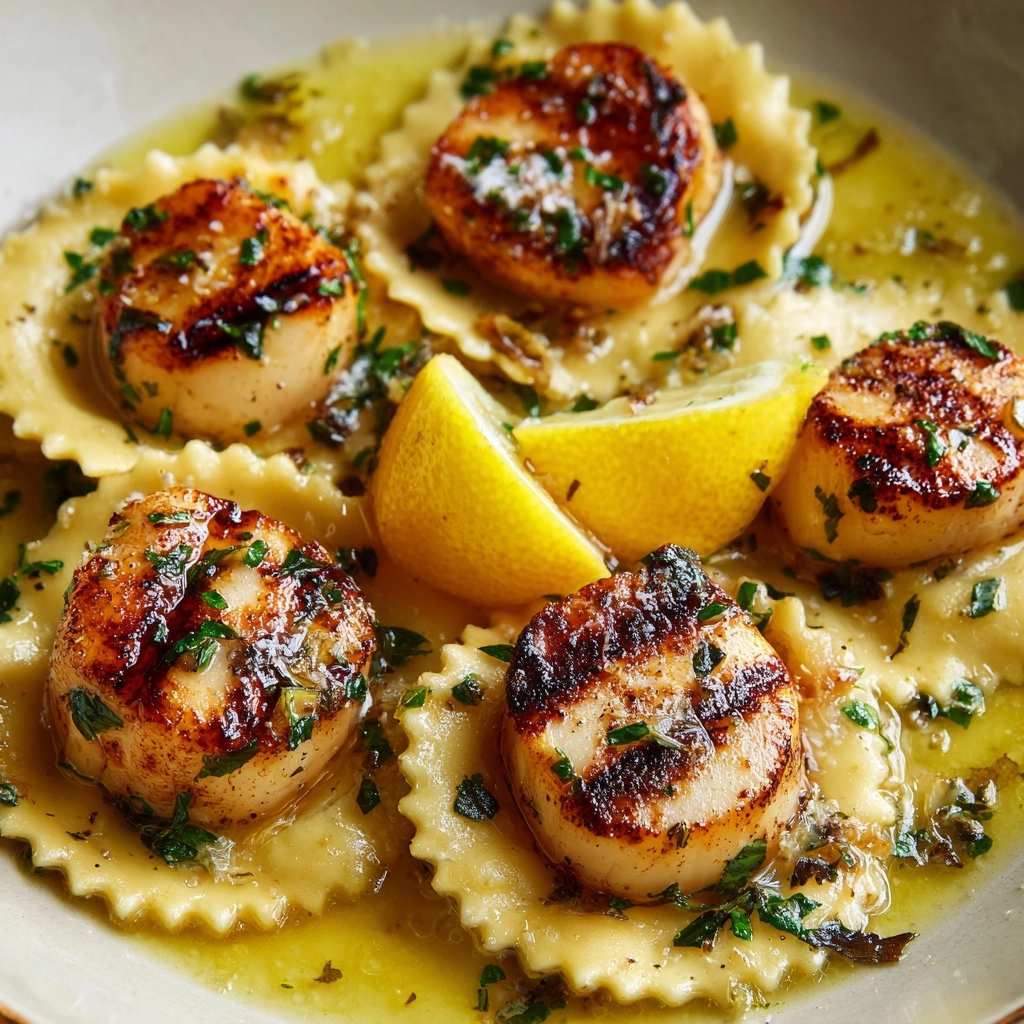 Lobster Ravioli with Lemon Butter Sauce Recipe - Recipe Image