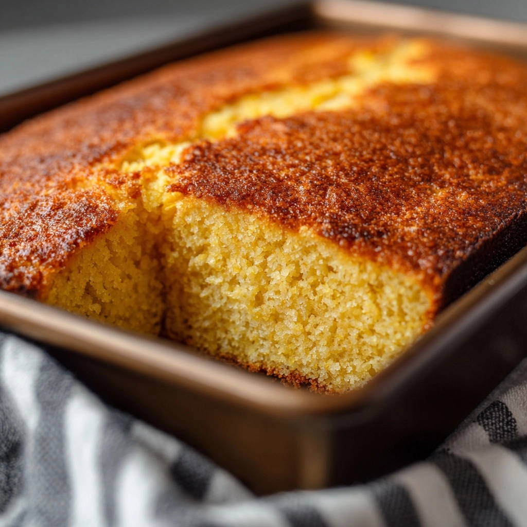 Easy Southern Cornbread with Buttermilk Recipe - Recipe Image