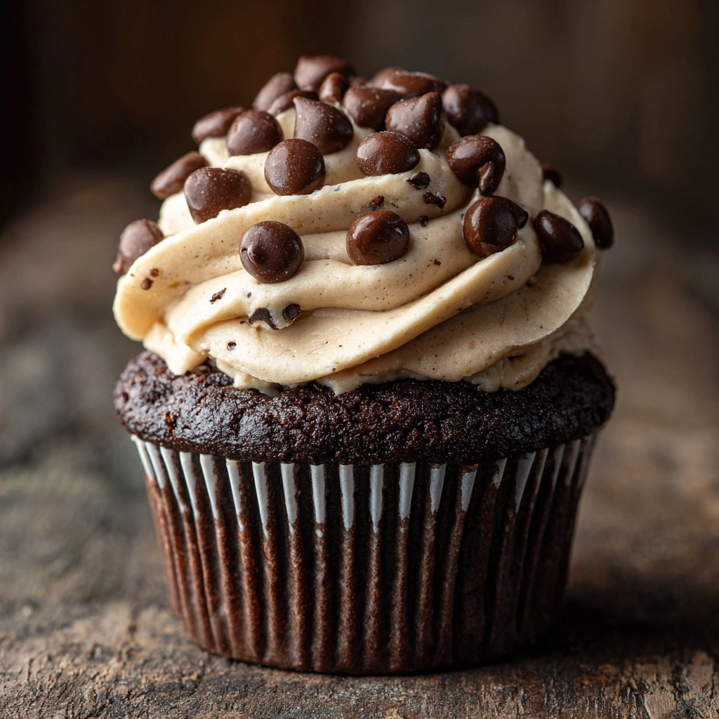 Brownie Stuffed Cookie Dough Cupcakes Recipe - Recipe Image