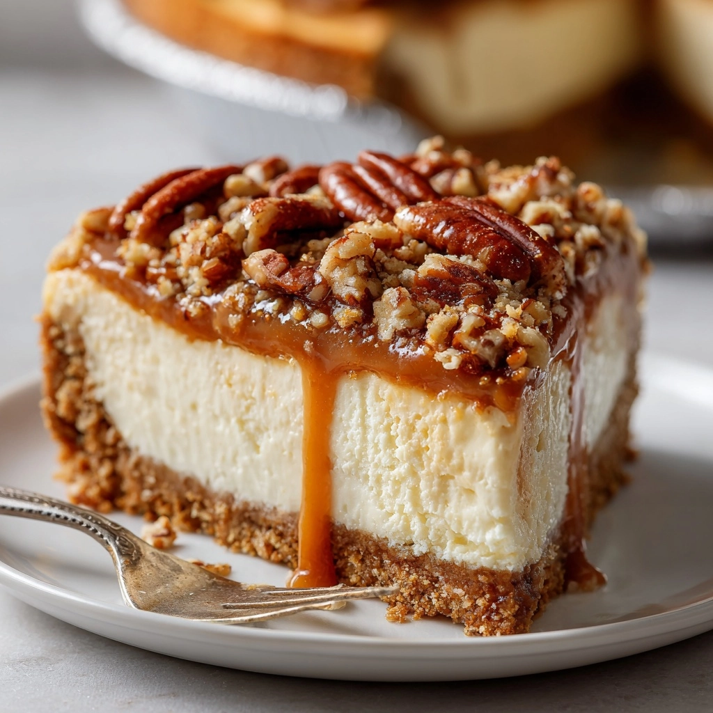 Pecan Pie Cheesecake Recipe - Recipe Image