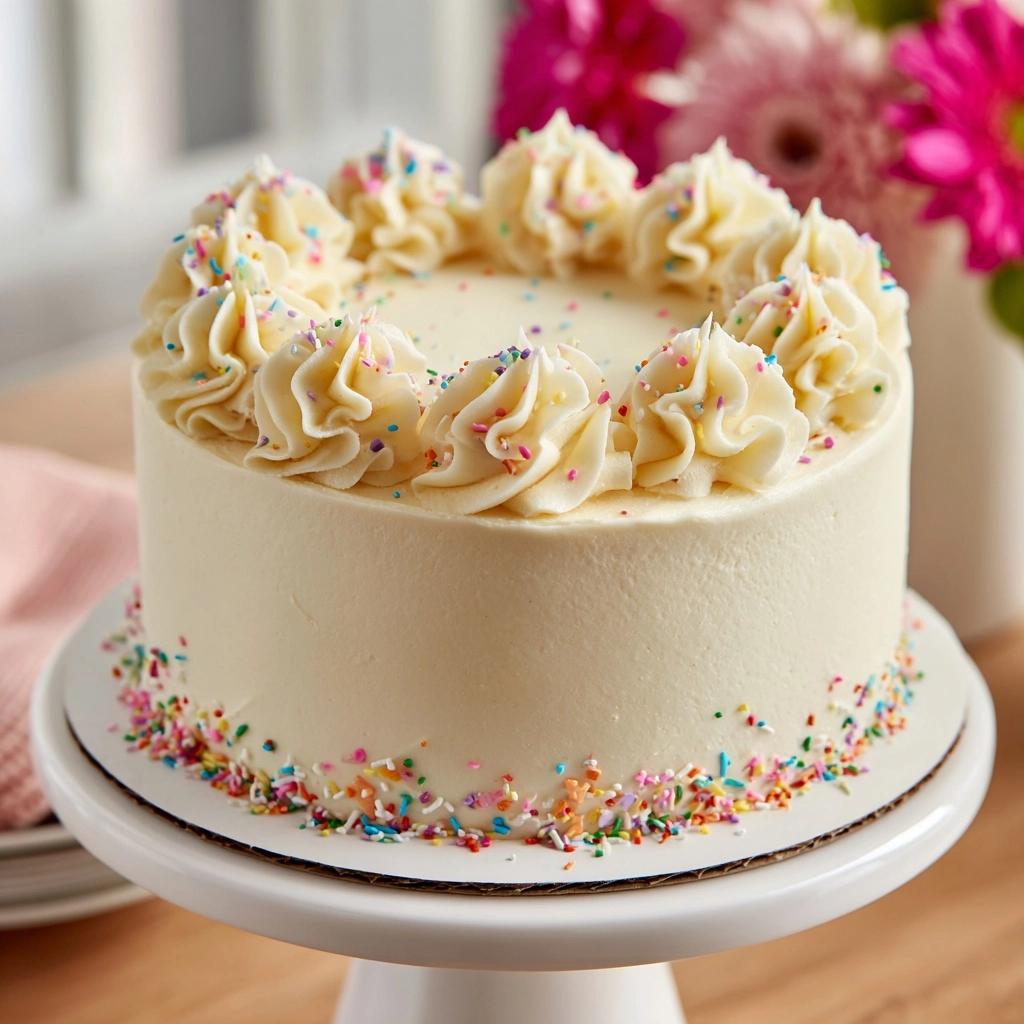 Classic White Cake Recipe - Recipe Image