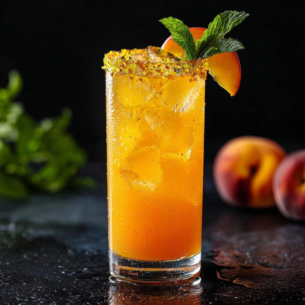 Golden Hour Peach Lemonade Recipe - Recipe Image