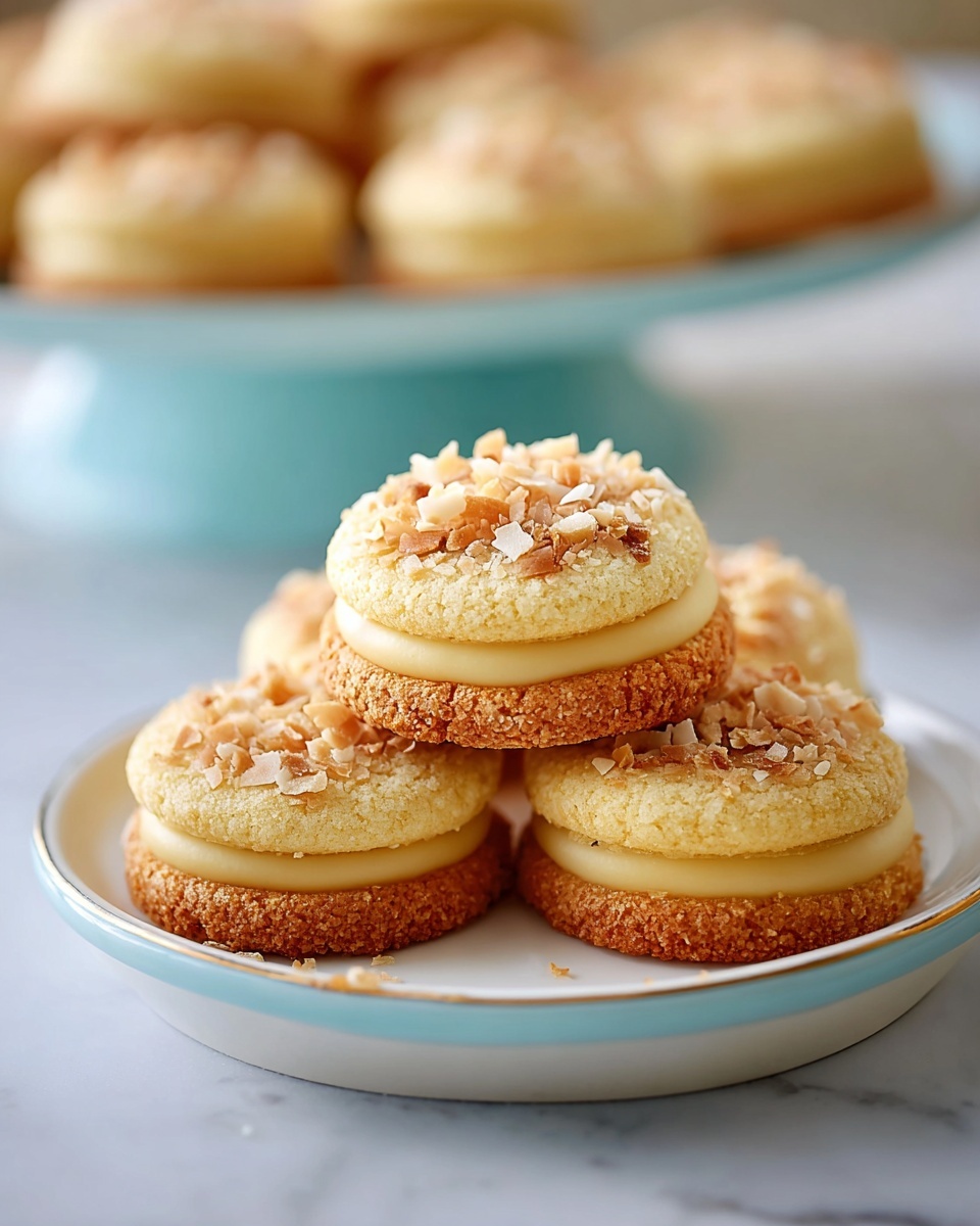 Coconut Macaron Cookie Nests Recipe - Recipe Image