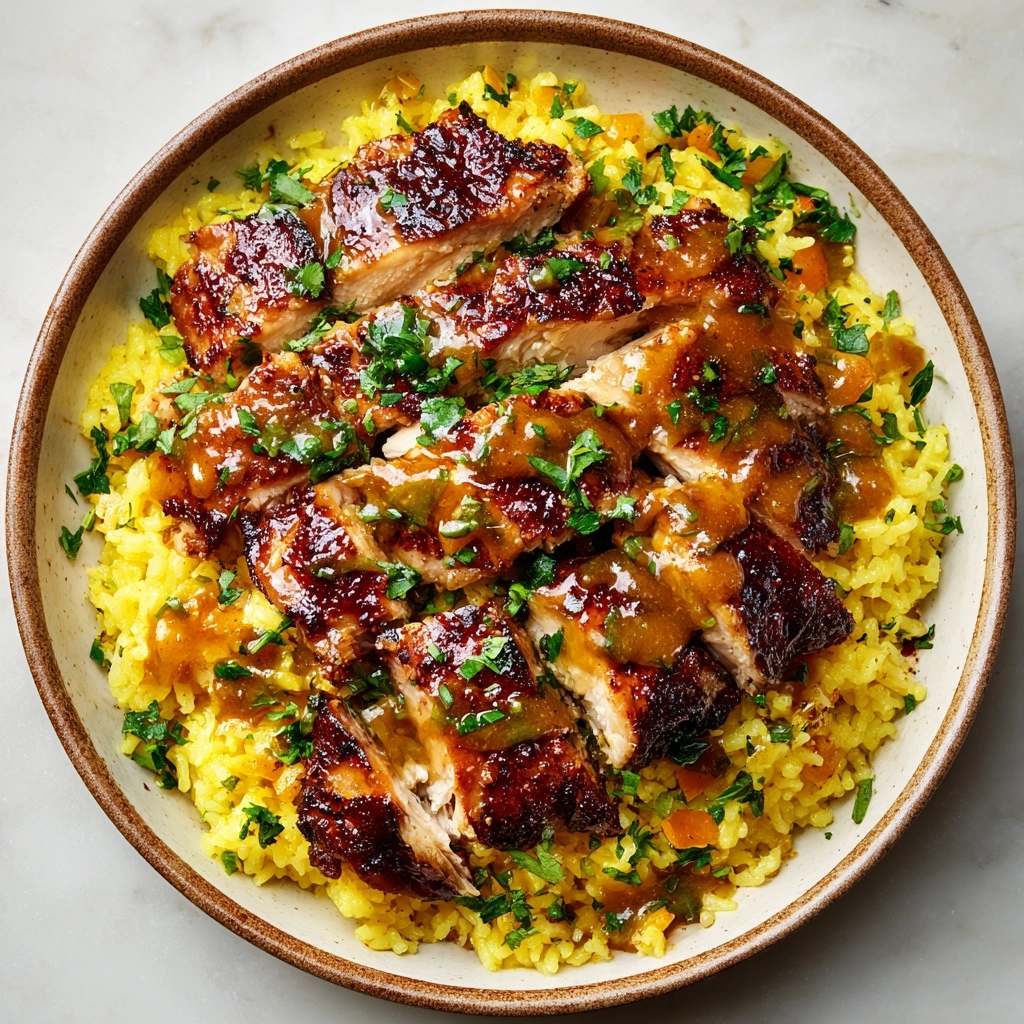 Smothered Chicken and Rice Recipe - Recipe Image