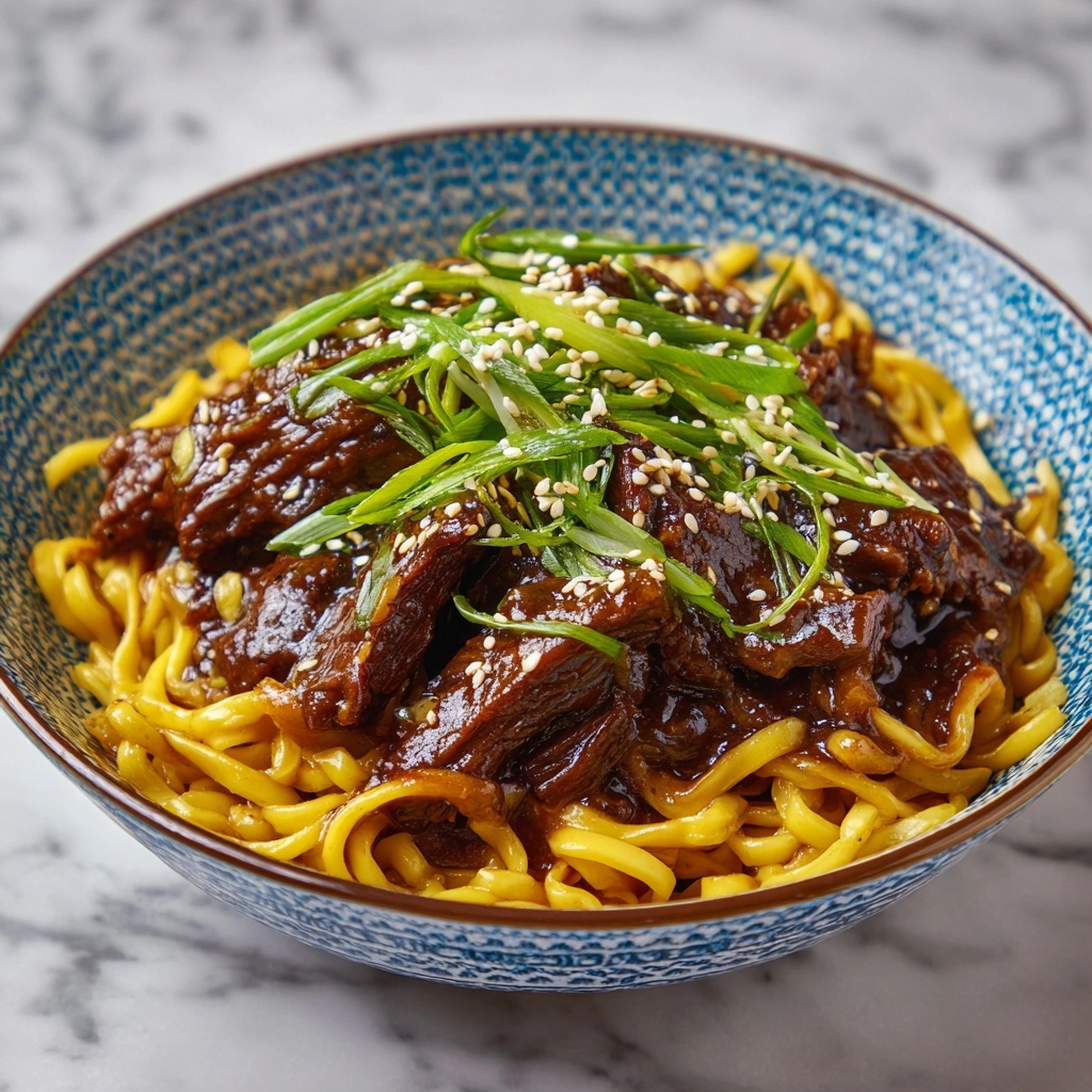 Mongolian Beef and Noodle Recipe - Recipe Image