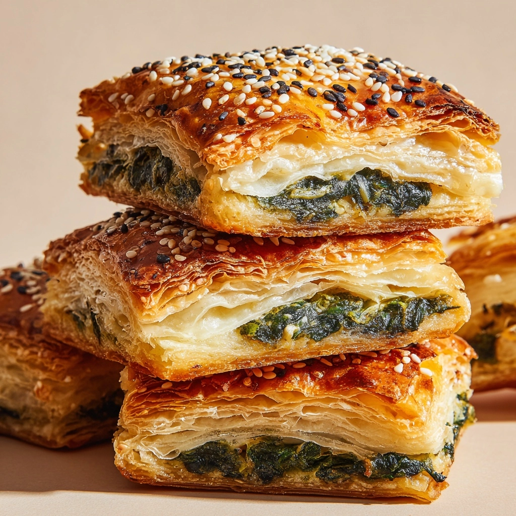 Addictive Spinach Stuffed Pastry Recipe - Recipe Image