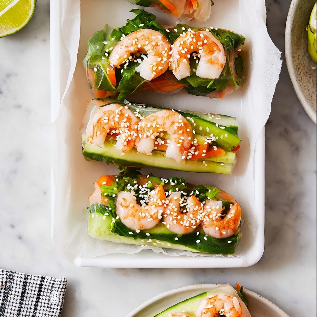Shrimp Summer Rolls with Lime and Fresh Herbs Recipe - Recipe Image