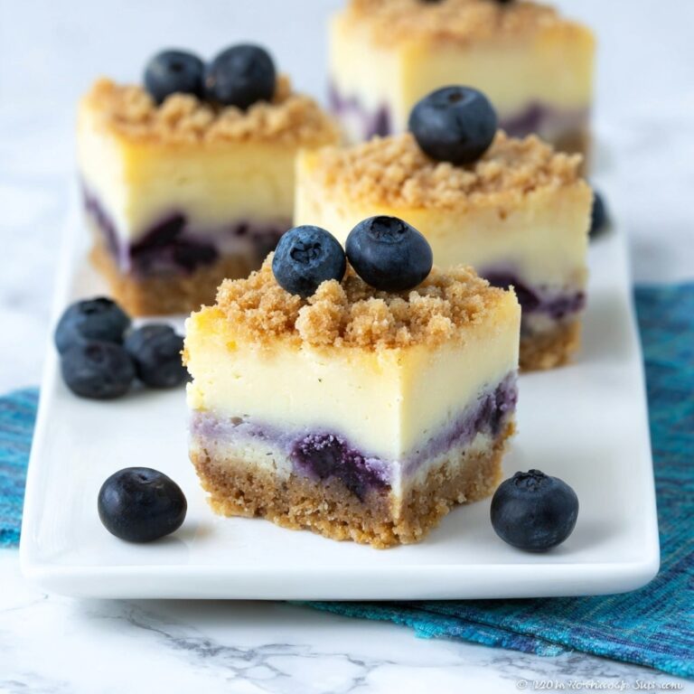 Mini Blueberry Crumble Cheesecakes Recipe