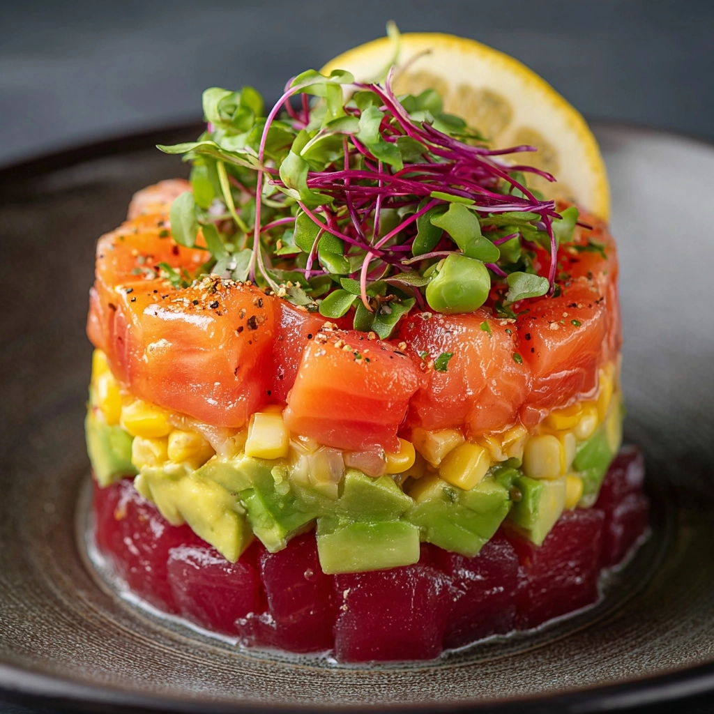 Salmon Tartare with Beetroot & Avocado Recipe - Recipe Image