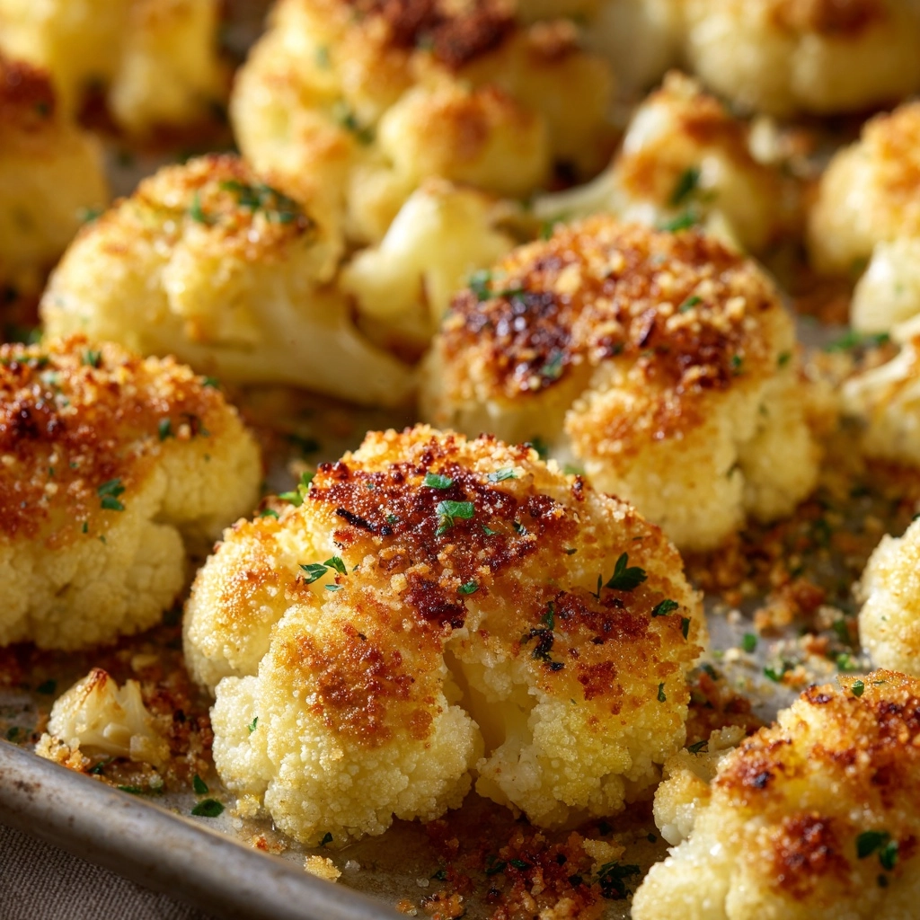Crispy Parmesan Roasted Cauliflower Recipe - Recipe Image