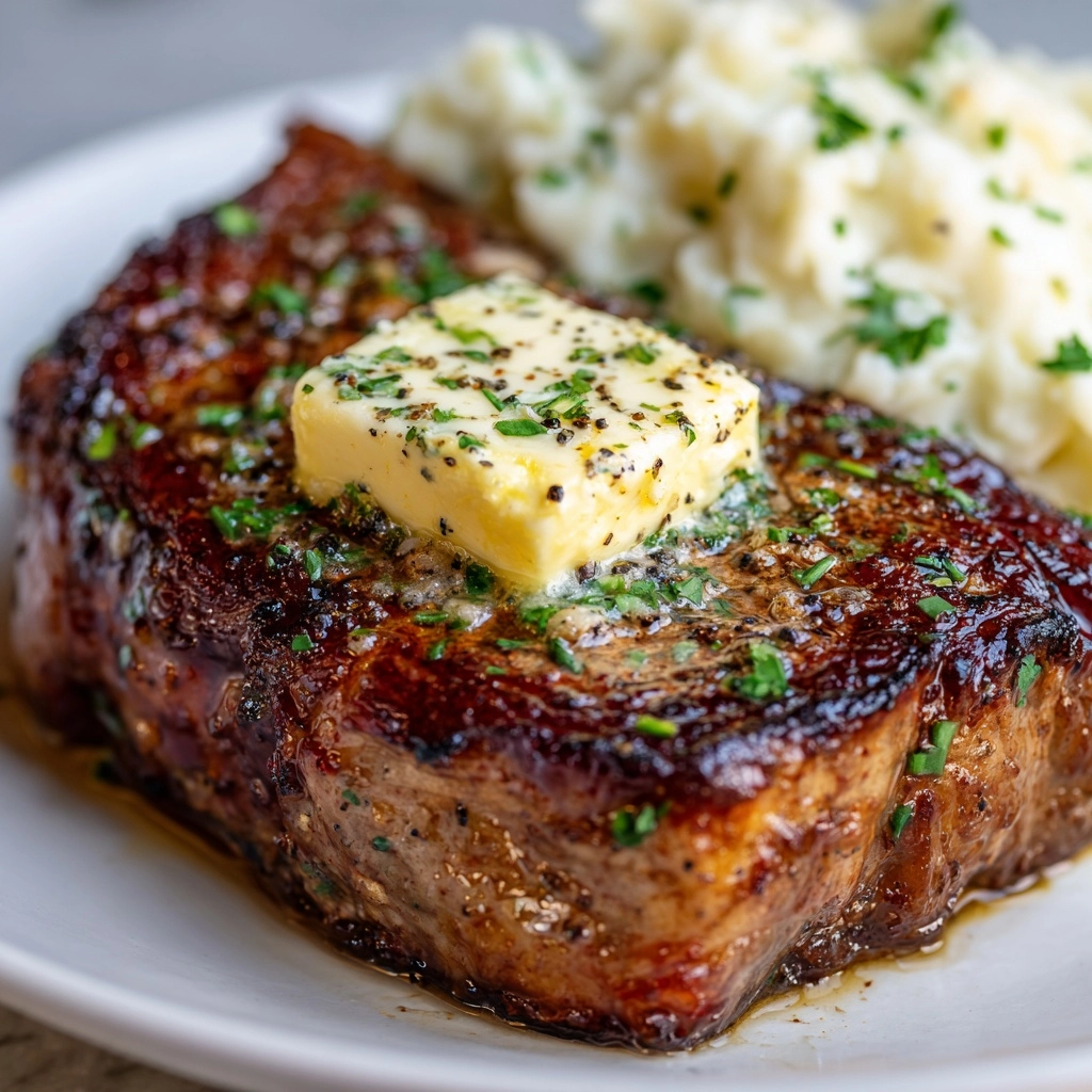 Marinated Air Fryer Ribeye Steak Recipe - Recipe Image