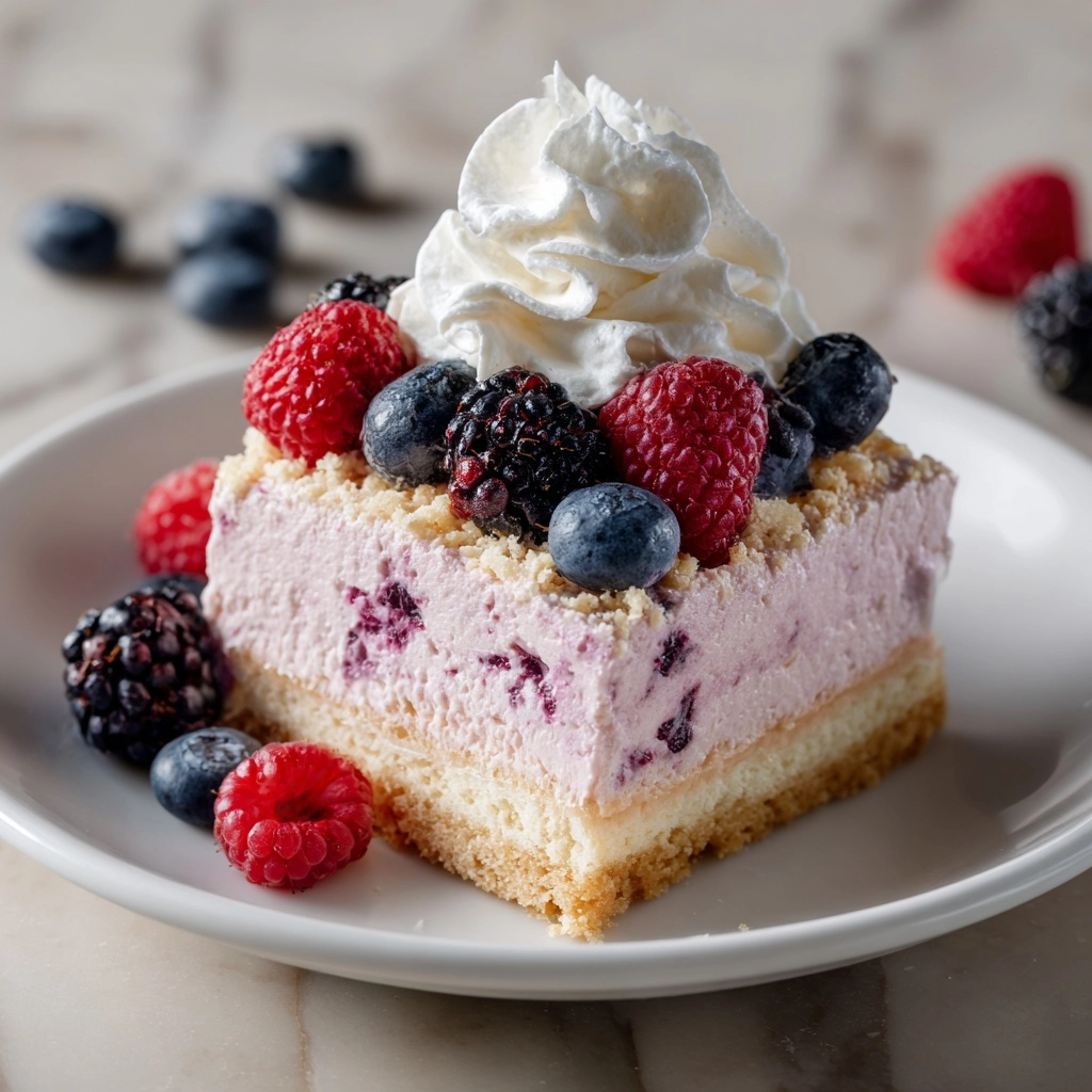 No-Bake Berry Cheesecake Recipe - Recipe Image