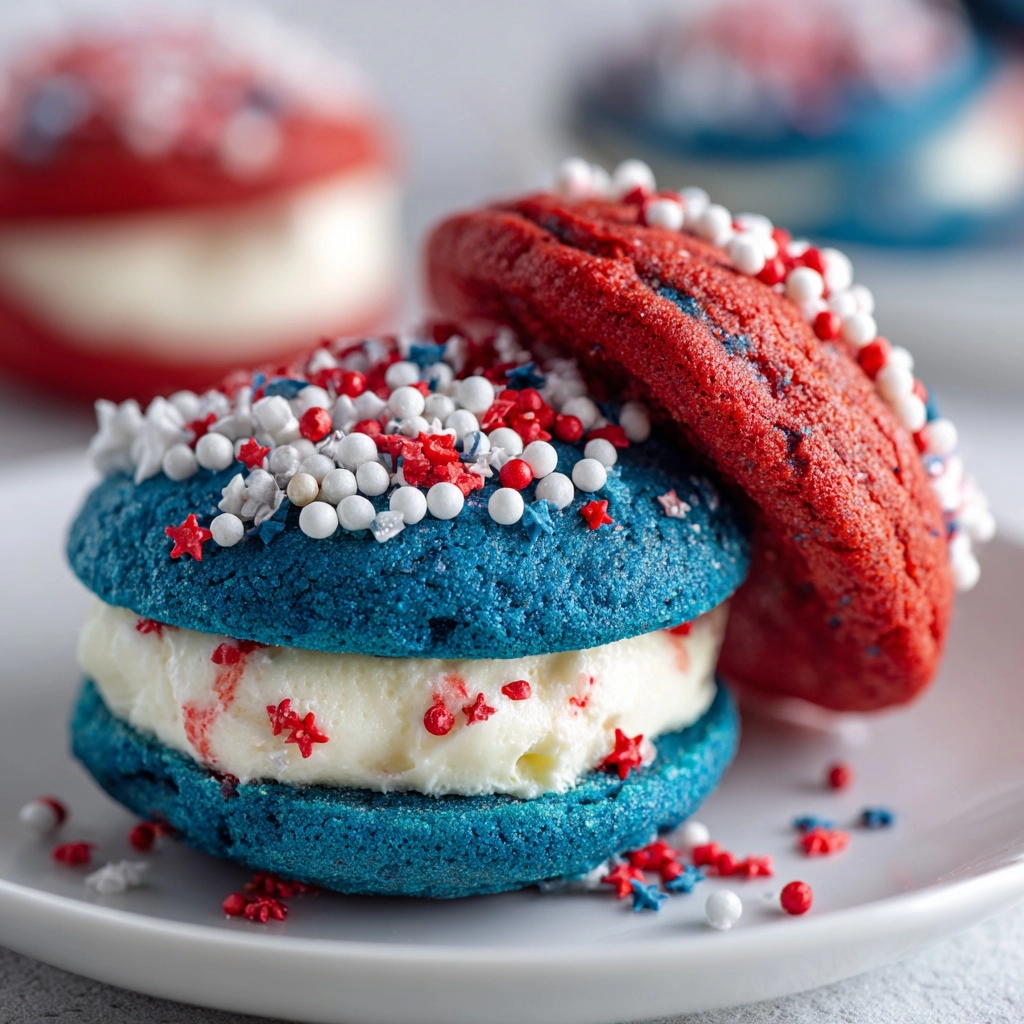 Red, White and Blue Whoopie Pies Recipe - Recipe Image