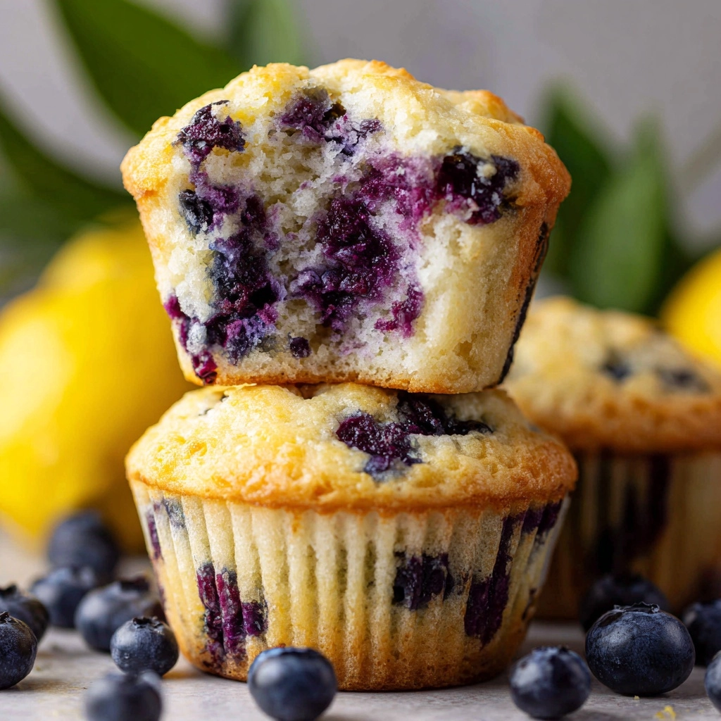 Lemon Blueberry Muffins Recipe - Recipe Image