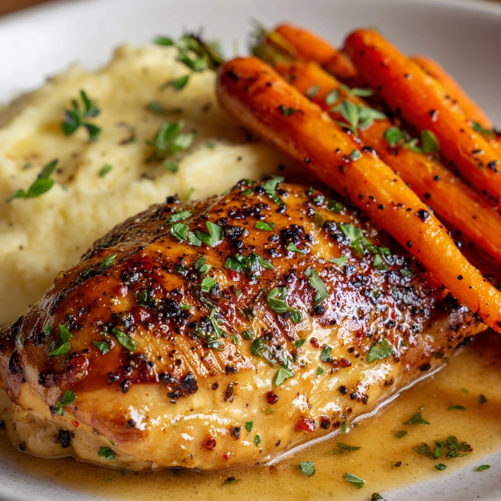 Garlic Herb Chicken & Carrot Plate Recipe - Recipe Image