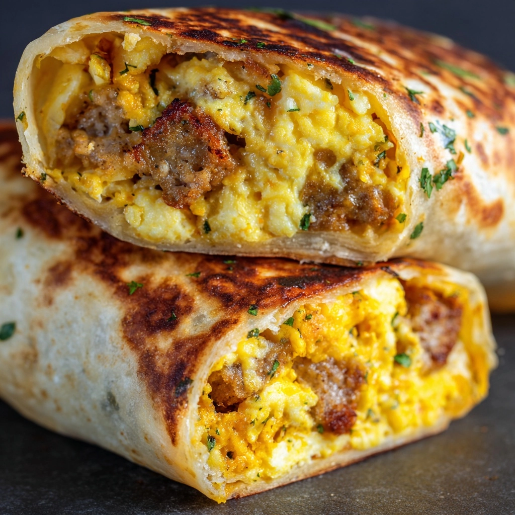 Sausage, Egg, and Cheese Breakfast Roll-Ups Recipe - Recipe Image
