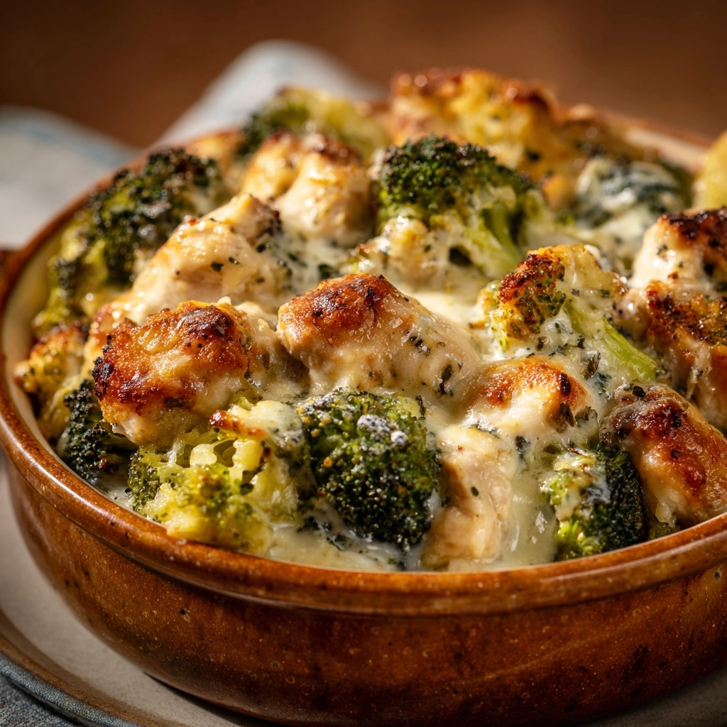 Chicken and Broccoli Baked Alfredo Recipe - Recipe Image