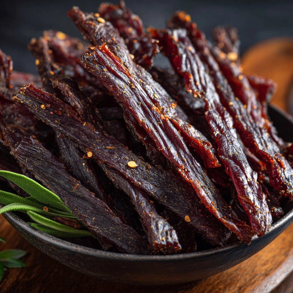 Air Fryer Beef Jerky Recipe - Recipe Image