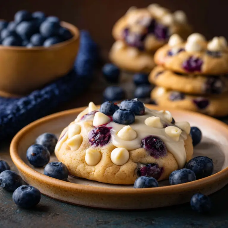 Blueberry White Chocolate Chip Cookies Recipe