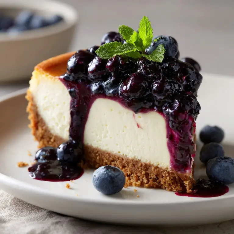No-Bake Blueberry Cheesecake Recipe