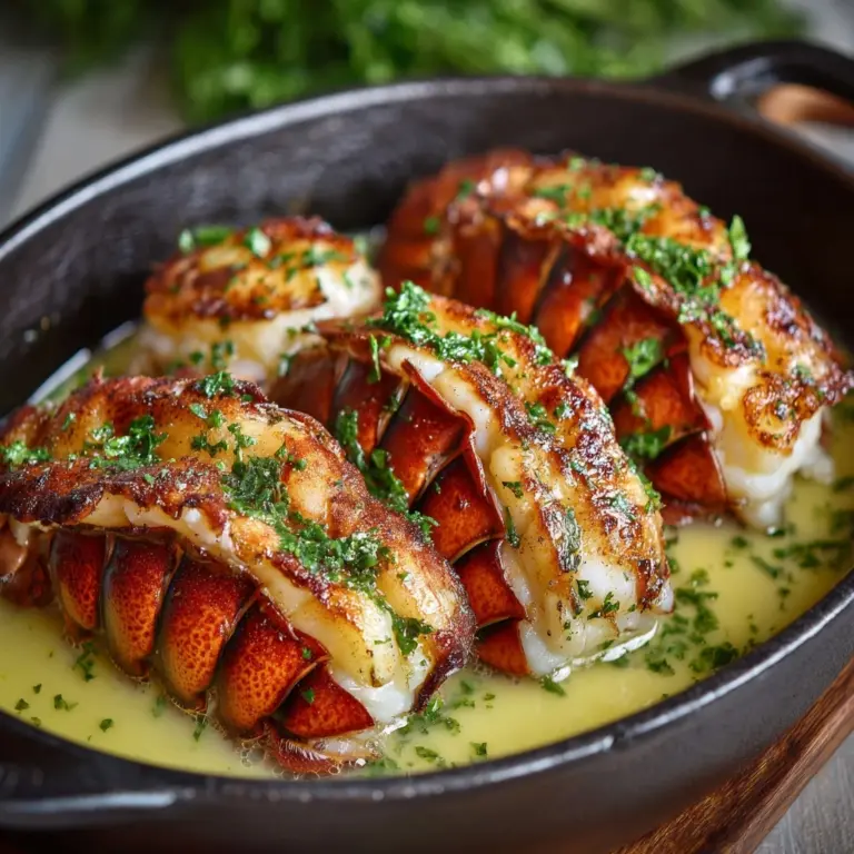 Creamy Garlic Butter Lobster Tails Recipe