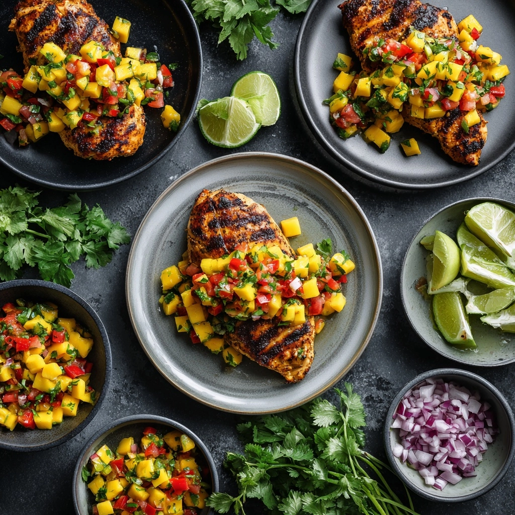 Grilled Chicken with Mango Salsa Recipe - Recipe Image